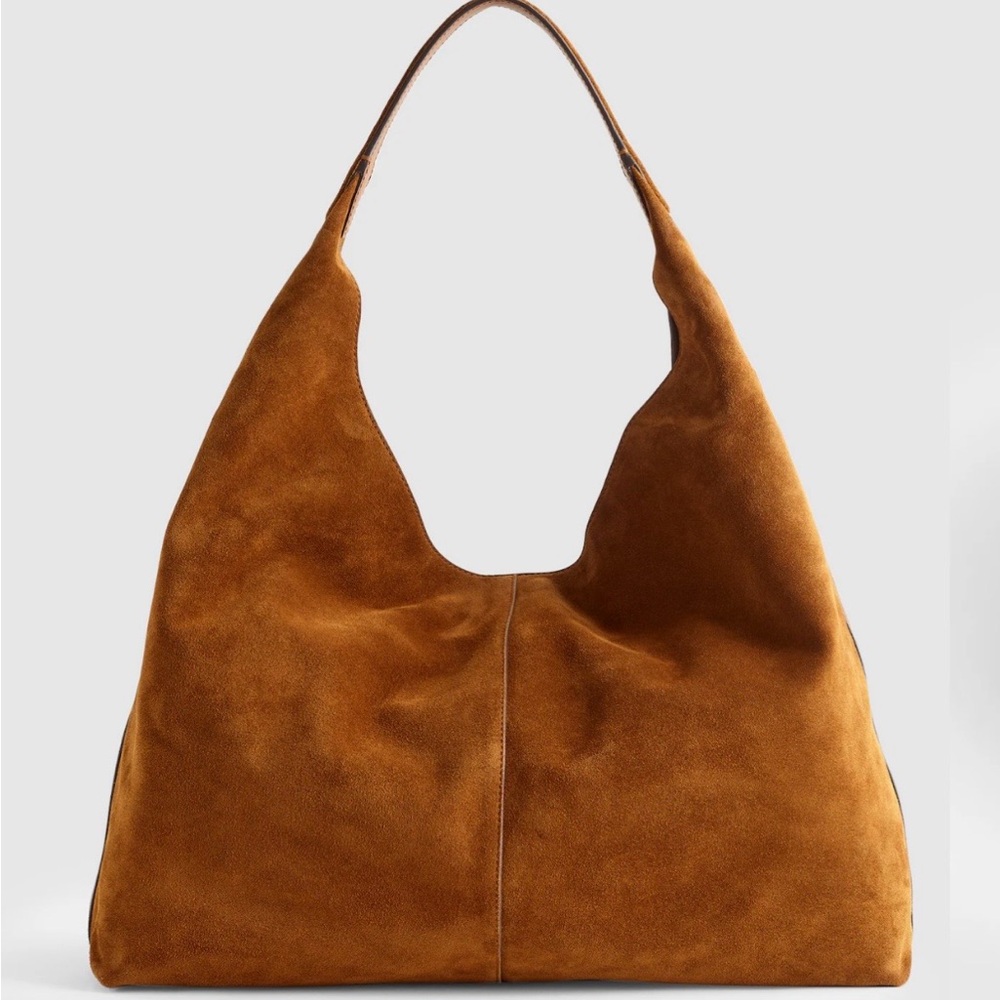 Madewell Mylie Large Shoulder Bag in Italian Suede